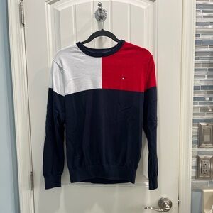 Tommy Hilfiger men’s color block sweater. Size S.